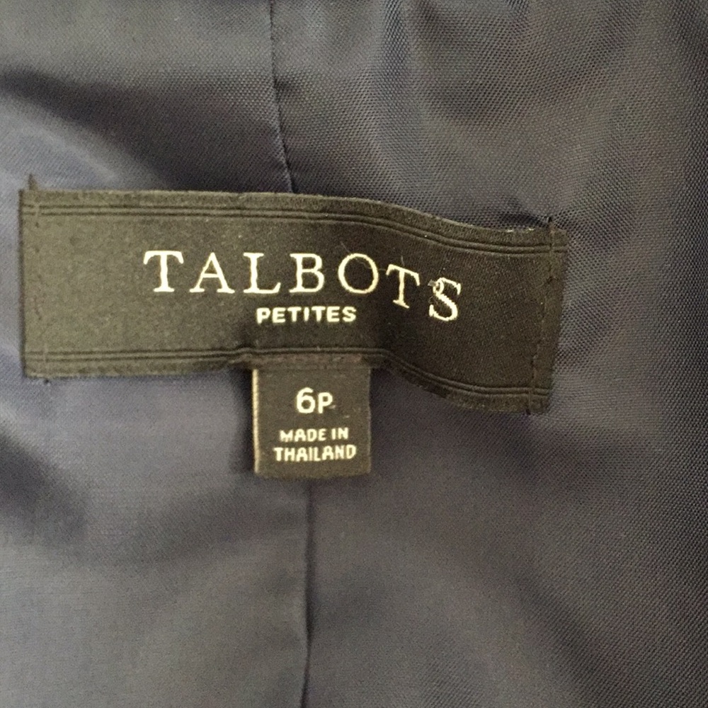 Talbots blue pattern blazer - Picture 6 of 9